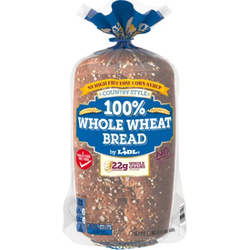 100% Whole Wheat Country Style Sliced Bread^Lidl Clearance