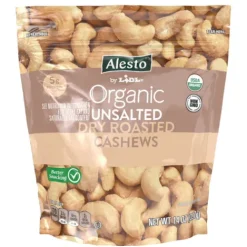 Alesto Organic Dry Roasted Cashews, Unsalted^Lidl Best
