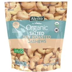 Alesto Organic Dry Roasted Cashews, Salted^Lidl Outlet