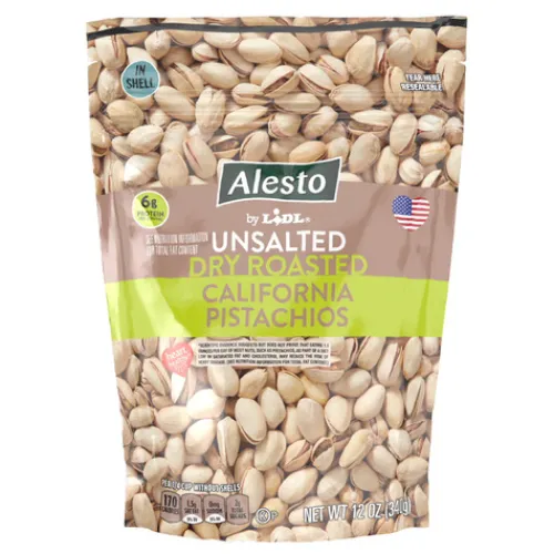 Alesto Unsalted Dry Roasted Pistachios^Lidl New