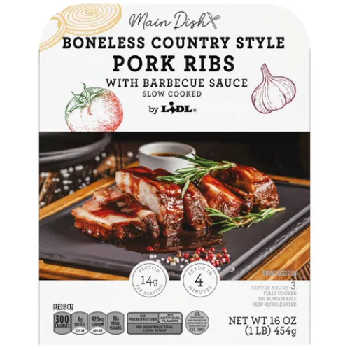 Boneless Country Style Pork Ribs With Barbecue Sauce^Lidl New