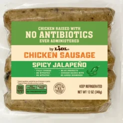 Chicken Sausage, Spicy Jalapeño^Lidl Hot