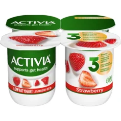 Dannon Activia® Lowfat Probiotic Yogurt, Strawberry^Lidl Outlet
