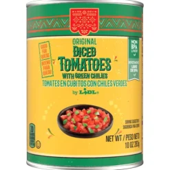 Diced Tomatoes With Green Chilies^Lidl Hot