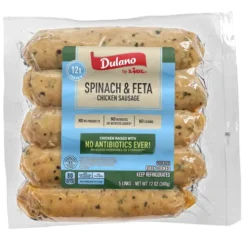 Dulano Chicken Sausage, Spinach & Feta^Lidl Hot