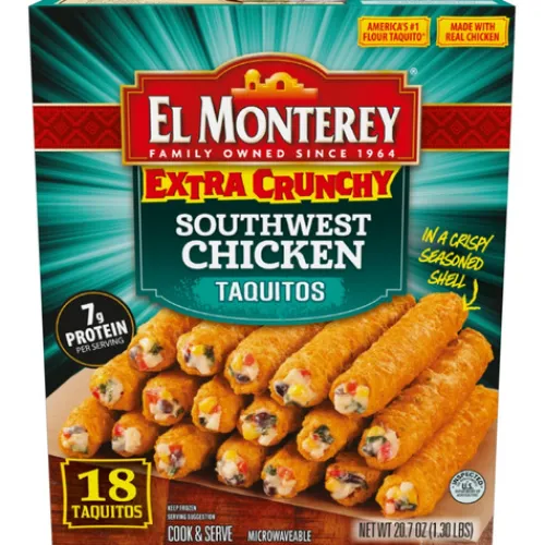 El Monterey® Frozen Southwest Chicken Extra Crunchy Taquitos^Lidl Online