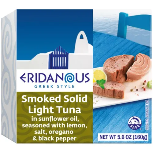 Eridanous Smoked Tuna In Sunflower Oil, Seasoned With Lemon, Salt, Oregano & Black Pepper^Lidl Hot