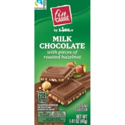 Fin Carré Mini Milk Chocolate Squares With Hazelnut Pieces^Lidl Outlet