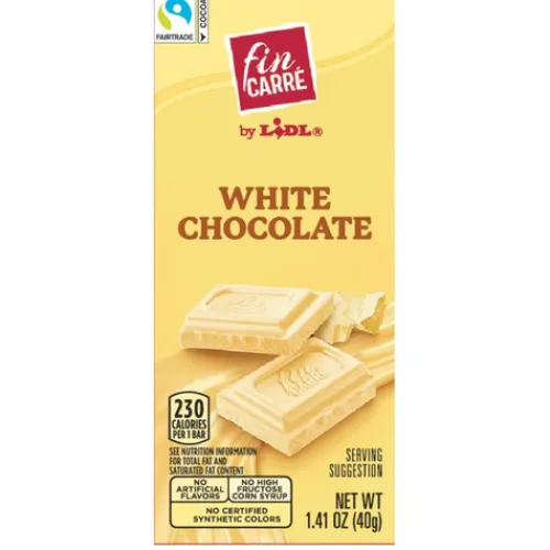 Fin Carré Mini White Chocolate Squares^Lidl Discount