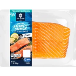 Fish Market Chilean Atlantic Salmon Skin On Fillet Portions^Lidl Online