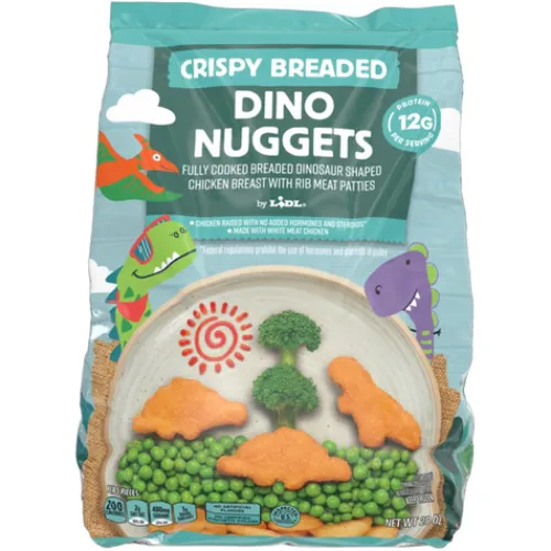 Frozen Crispy Breaded Dino Nuggets^Lidl New
