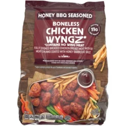 Frozen Honey BBQ Seasoned Boneless Chicken Wyngz^Lidl Discount