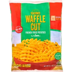 Frozen Seasoned Waffle Cut French Fried Potatoes^Lidl Hot