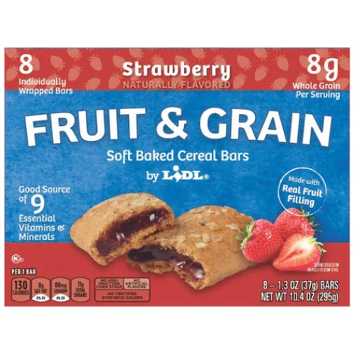 Fruit And Grain Cereal Bar, Strawberry^Lidl Outlet