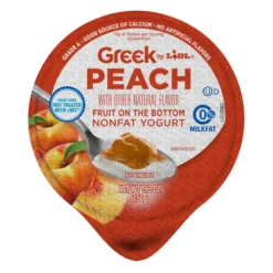 Fruit On The Bottom Nonfat Greek Yogurt, Peach^Lidl Best