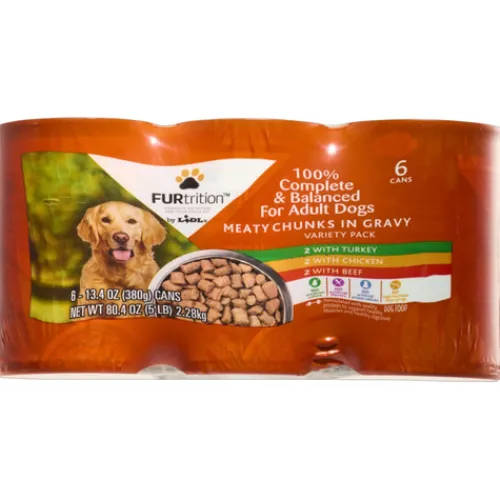 FURtrition™ Meaty Chunks In Gravy, Beef Dog Food^Lidl Hot