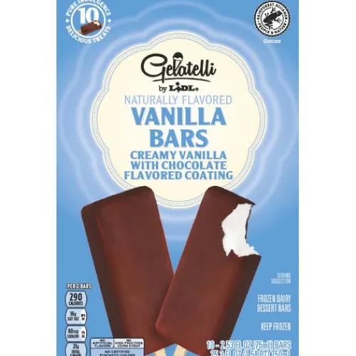 Gelatelli Frozen Vanilla Dairy Dessert Bars^Lidl