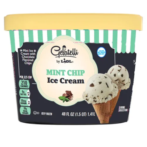 Gelatelli Mint Chip Ice Cream^Lidl