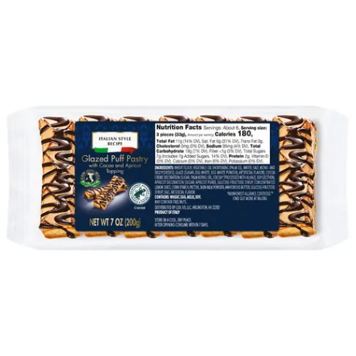 Italiamo Glazed Puff Pastry With Cocoa And Apricot Topping^Lidl New