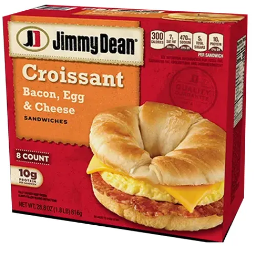 Jimmy Dean® Frozen Bacon, Egg & Cheese Croissant Sandwiches^Lidl Discount
