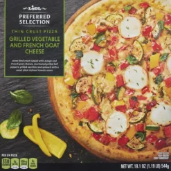 Preferred Selection Frozen Thin Crust Pizza, Grilled Vegetable And French Goat Cheese^Lidl Best