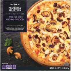 Preferred Selection Frozen Thin Crust Pizza, Truffle Oil And Mushroom^Lidl