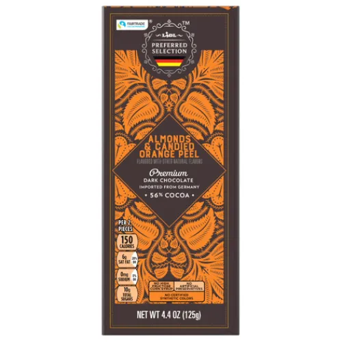 Preferred Selection Dark Chocolate, Almonds & Candied Orange Peel^Lidl New