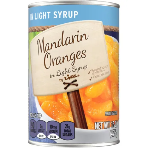 Mandarin Oranges In Light Syrup^Lidl Sale