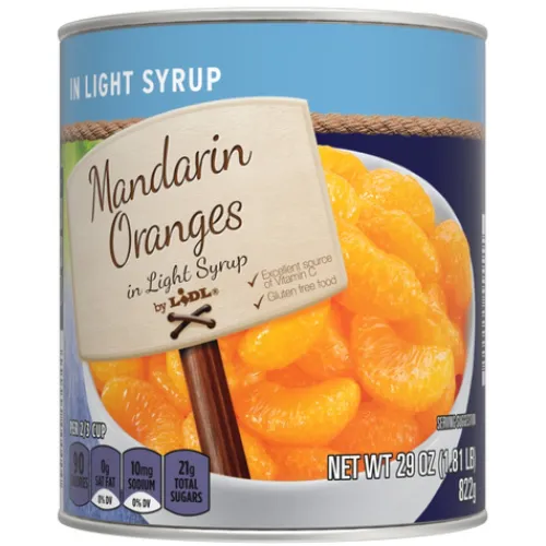 Mandarin Oranges In Light Syrup^Lidl Hot