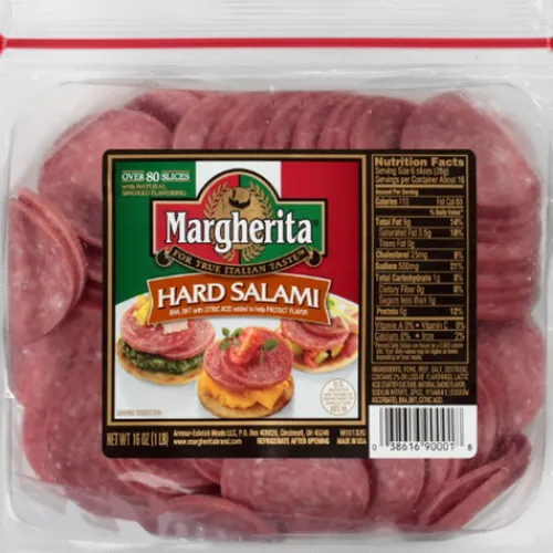 Margherita® Sliced Hard Salami^Lidl Clearance