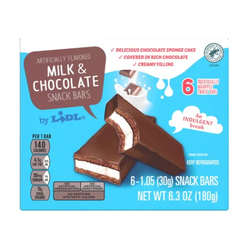 Milk & Chocolate Snack Bars^Lidl New