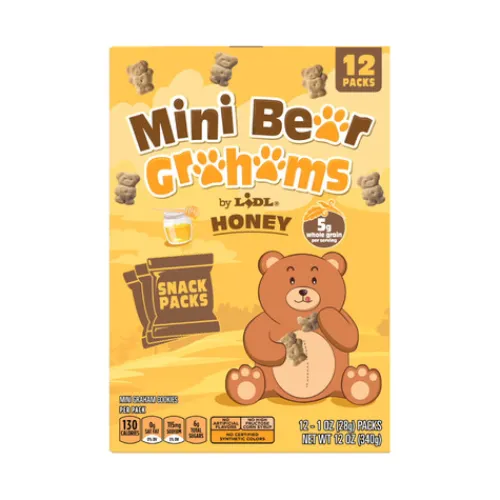 Mini Bear Grahams Snack Packs, Honey^Lidl Best