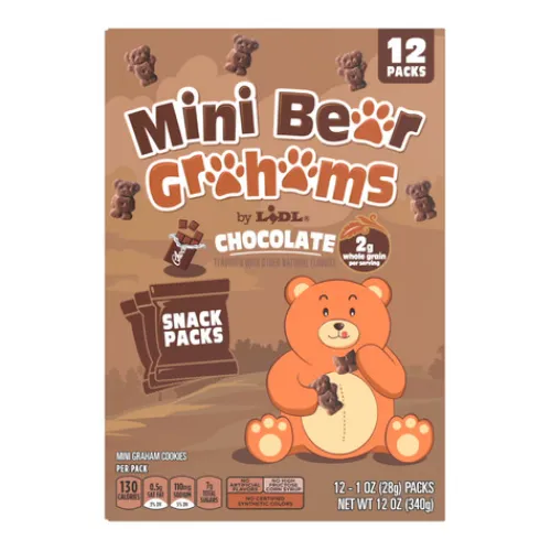 Mini Bear Grahams Snack Packs, Chocolate^Lidl Sale
