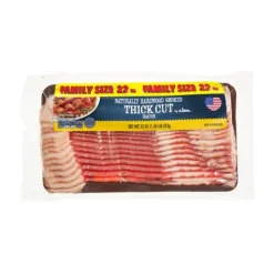 Naturally Hardwood Smoked Thick Cut Bacon, Family Size^Lidl Clearance