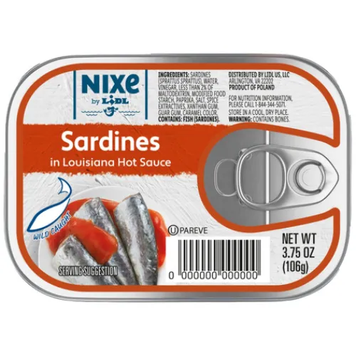 Nixe Sardines In Louisiana Hot Sauce^Lidl Hot