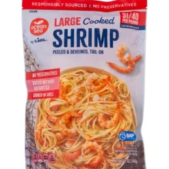 Ocean Sea Frozen Large Cooked Shrimp, 31-40^Lidl Outlet