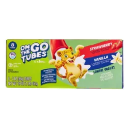 On The Go Lowfat Yogurt Tubes, Strawberry & Vanilla^Lidl Sale