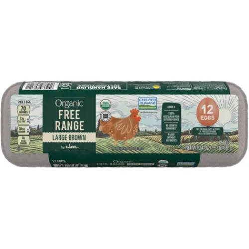 Organic Free Range Large Brown Eggs, Grade A^Lidl Clearance
