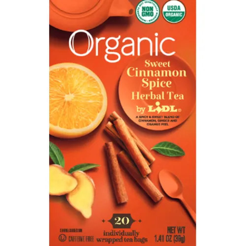 Organic Sweet Cinnamon Spice Herbal Tea^Lidl Hot