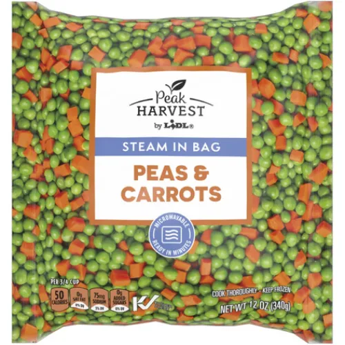 Peak Harvest Frozen Peas And Carrots^Lidl Hot