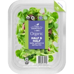 Peak Harvest Organic Half & Half Baby Spring Mix + Baby Spinach^Lidl Discount