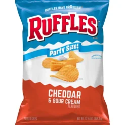 Ruffles® Cheddar Sour Cream Party Size^Lidl New