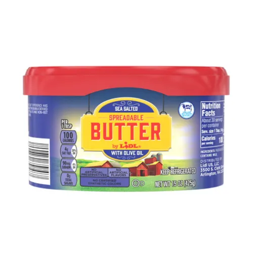 Sea Salted Spreadable Butter With Olive Oil^Lidl Online