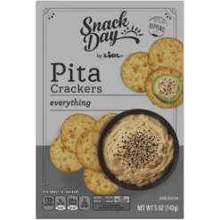 Snack Day Everything Pita Crackers^Lidl Clearance