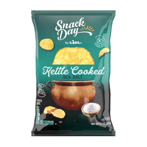 Snack Day Kettle Cooked Chips, Sea Salt^Lidl Hot