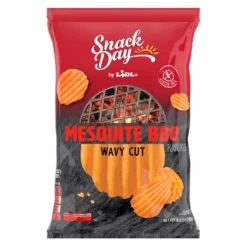 Snack Day Mesquite Barbecue Wavy Potato Chips^Lidl Hot