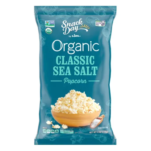 Snack Day Organic Popcorn, Sea Salt^Lidl Outlet