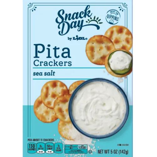 Snack Day Pita Crackers, Sea Salt^Lidl Best