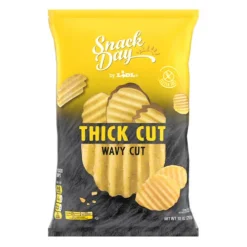 Snack Day Thick Cut Wavy Potato Chips^Lidl Hot