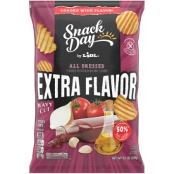 Snack Day Wavy Potato Chips, Extra Flavor All Dressed^Lidl Best